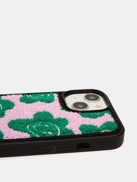 Happy Face Flower Tufted iPhone Case Phone Cases Skinnydip London