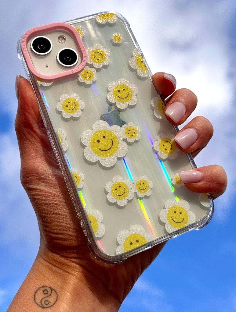 Happy Flower Face Shock iPhone Case