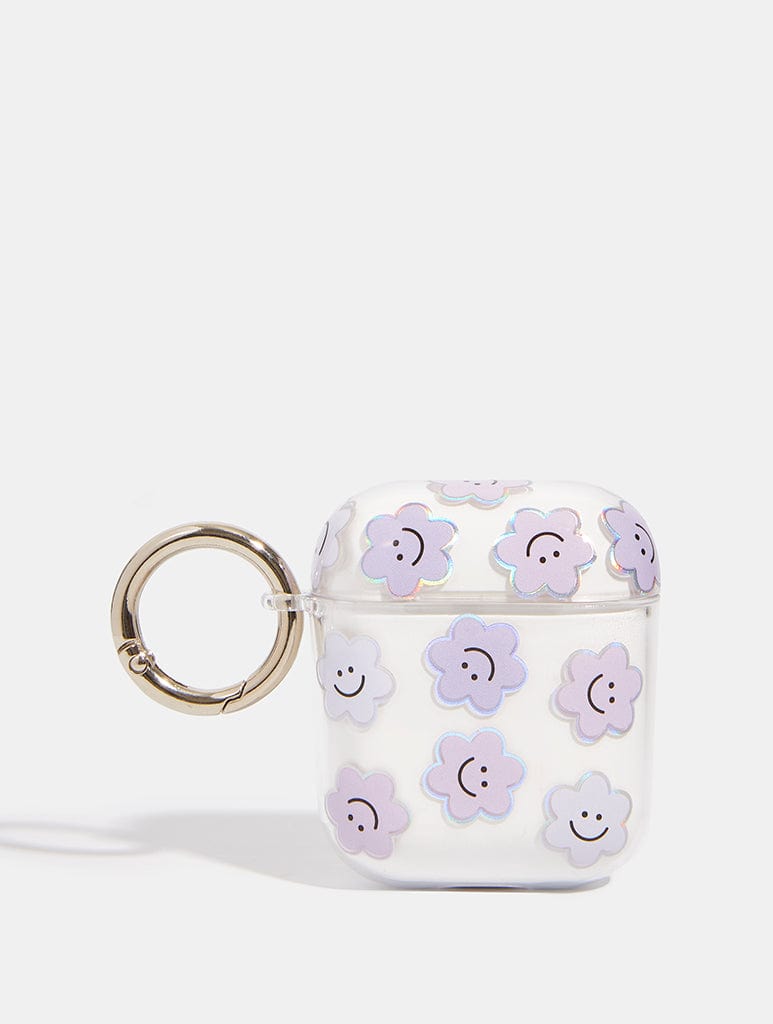 Happy Lilac Daisy AirPods Case AirPods Cases Skinnydip London