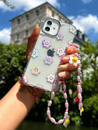 Happy Lilac Daisy Shock iPhone Case Phone Cases Skinnydip London