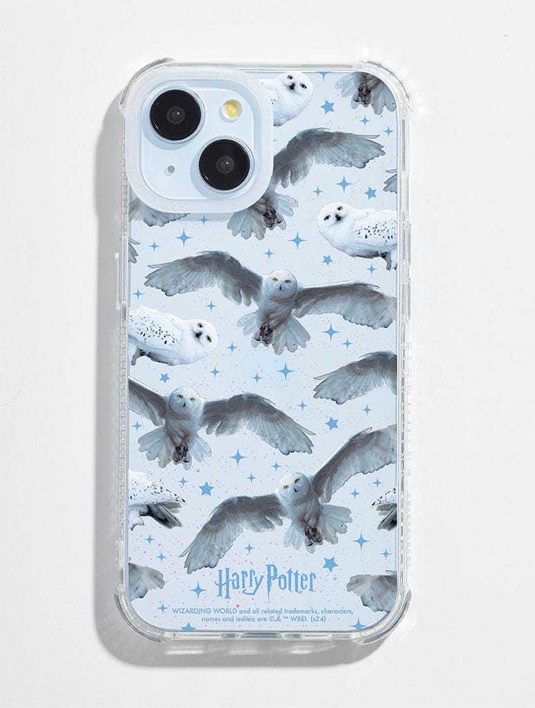 Harry Potter x Skinnydip Hedwig Glitter Shock iPhone Case Phone Cases Skinnydip London