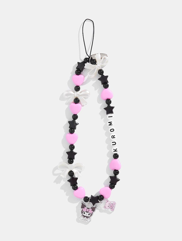 Hello Kitty x Skinndyip Kuromi Bow Beaded Strap Phone Grips Skinnydip London