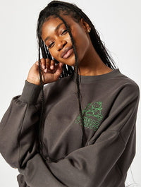 Hello Kitty x Skinnydip Charcoal Sweatshirt Hoodies & Sweatshirts Skinnydip London