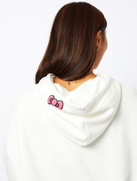 Hello Kitty x Skinnydip Fruit Hoodie in Ecru Hoodies & Sweatshirts Skinnydip London