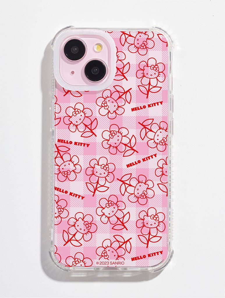 Hello Kitty x Skinnydip Gingham Flower Shock iPhone Case Phone Cases Skinnydip London