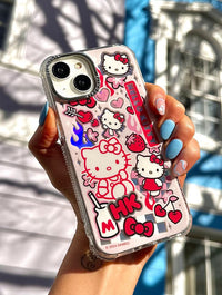 Hello Kitty x Skinnydip Holo Sticker iPhone Shock Case Phone Cases Skinnydip London