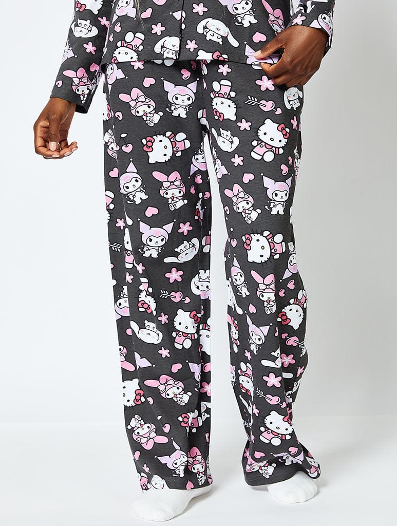 Hello Kitty x Skinnydip Pyjama Set in Black Lingerie & Nightwear Skinnydip London