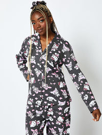 Hello Kitty x Skinnydip Pyjama Set in Black Lingerie & Nightwear Skinnydip London