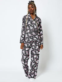 Hello Kitty x Skinnydip Pyjama Set in Black Lingerie & Nightwear Skinnydip London