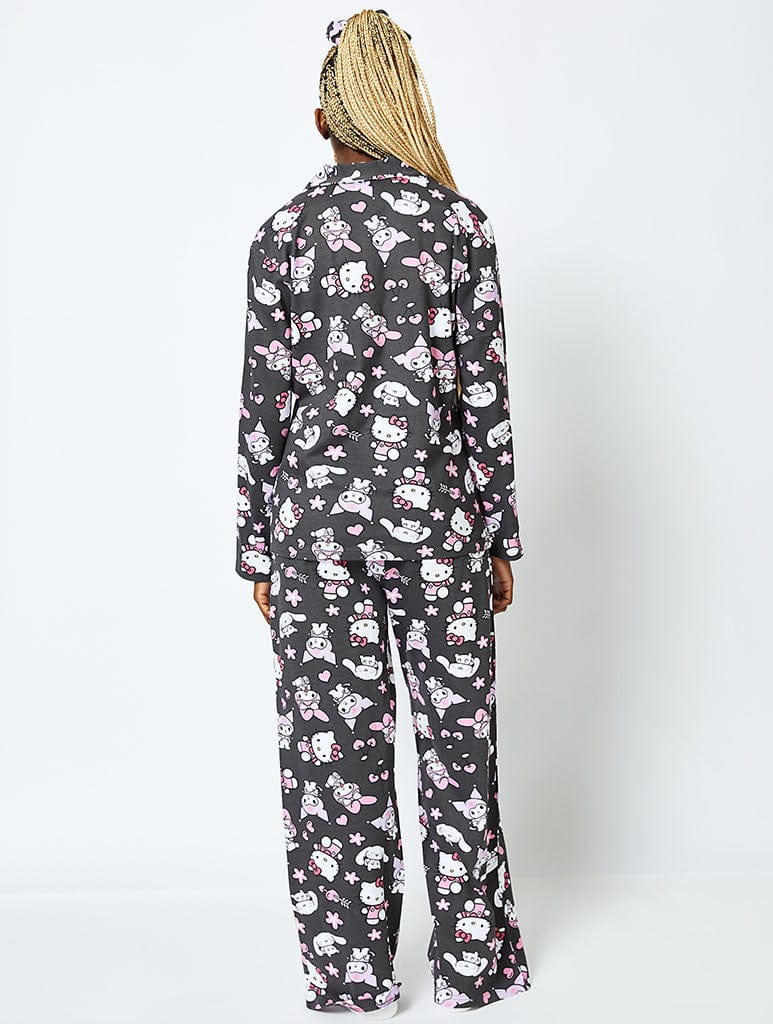 Hello Kitty x Skinnydip Pyjama Set in Black Lingerie & Nightwear Skinnydip London