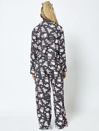 Hello Kitty x Skinnydip Pyjama Set in Black Lingerie & Nightwear Skinnydip London