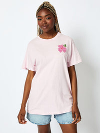 Hibiscus T-Shirt in Pink Tops & T-Shirts Skinnydip London