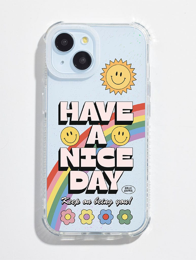 Hollie Graphik x Skinnydip Have A Nice Day Shock iPhone Case Phone Cases Skinnydip London