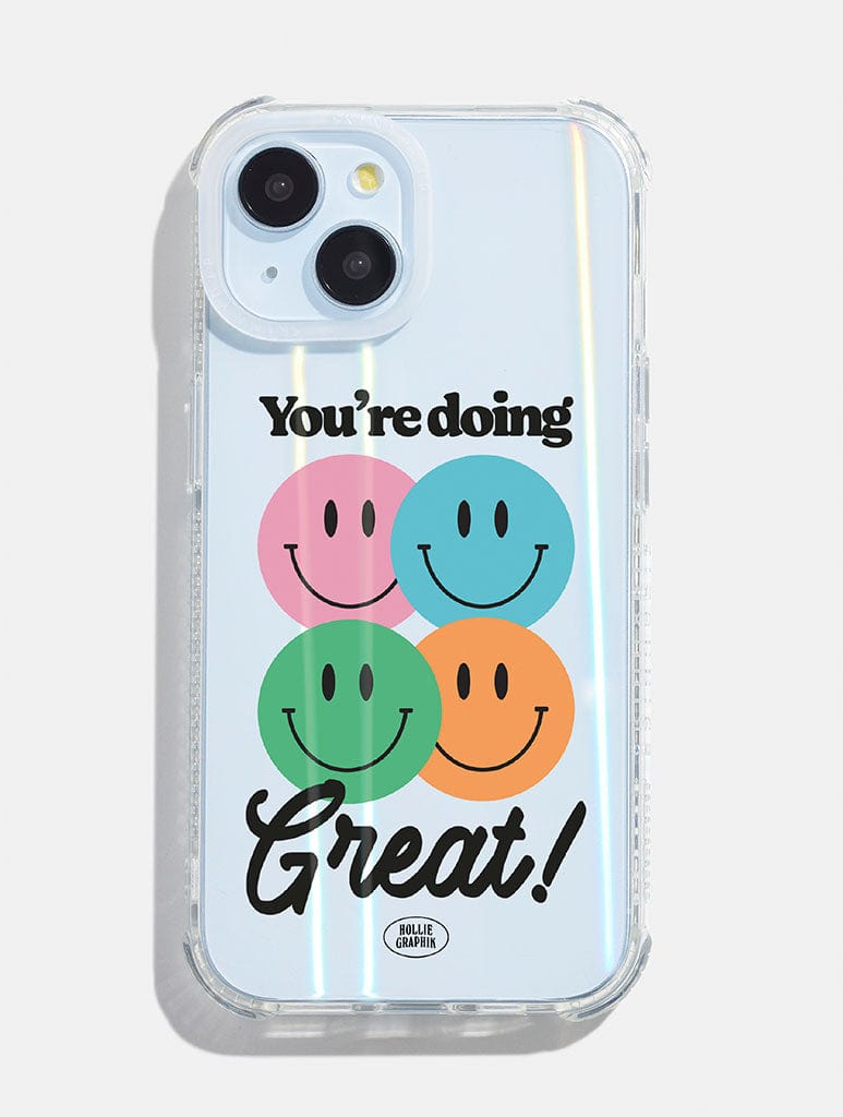 Hollie Graphik x Skinnydip You're Doing Great Shock iPhone Case Phone Cases Skinnydip London