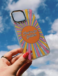 Hollie Graphik x Skinnydip You're So Golden Shock iPhone Case Phone Cases Skinnydip London