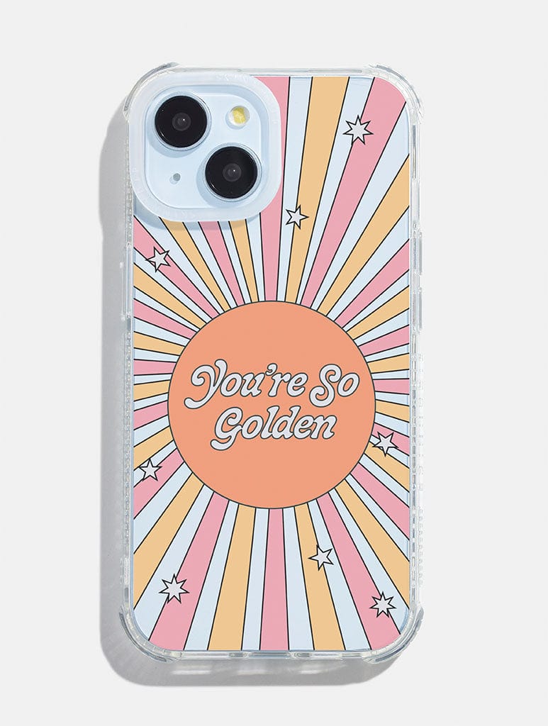 Hollie Graphik x Skinnydip You're So Golden Shock iPhone Case Phone Cases Skinnydip London