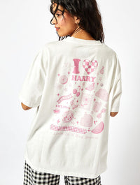 I Heart Harry T-Shirt in White Tops & T-Shirts Skinnydip London