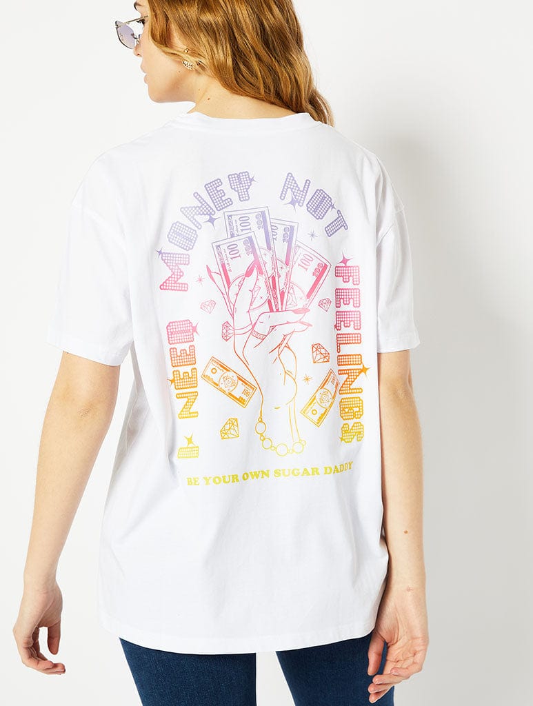 I Need Money Not Feelings Oversized T-Shirt Tops & T-Shirts Skinnydip London