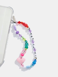 In My Era Multicolour Beaded Phone Strap Phone Grips Skinnydip London