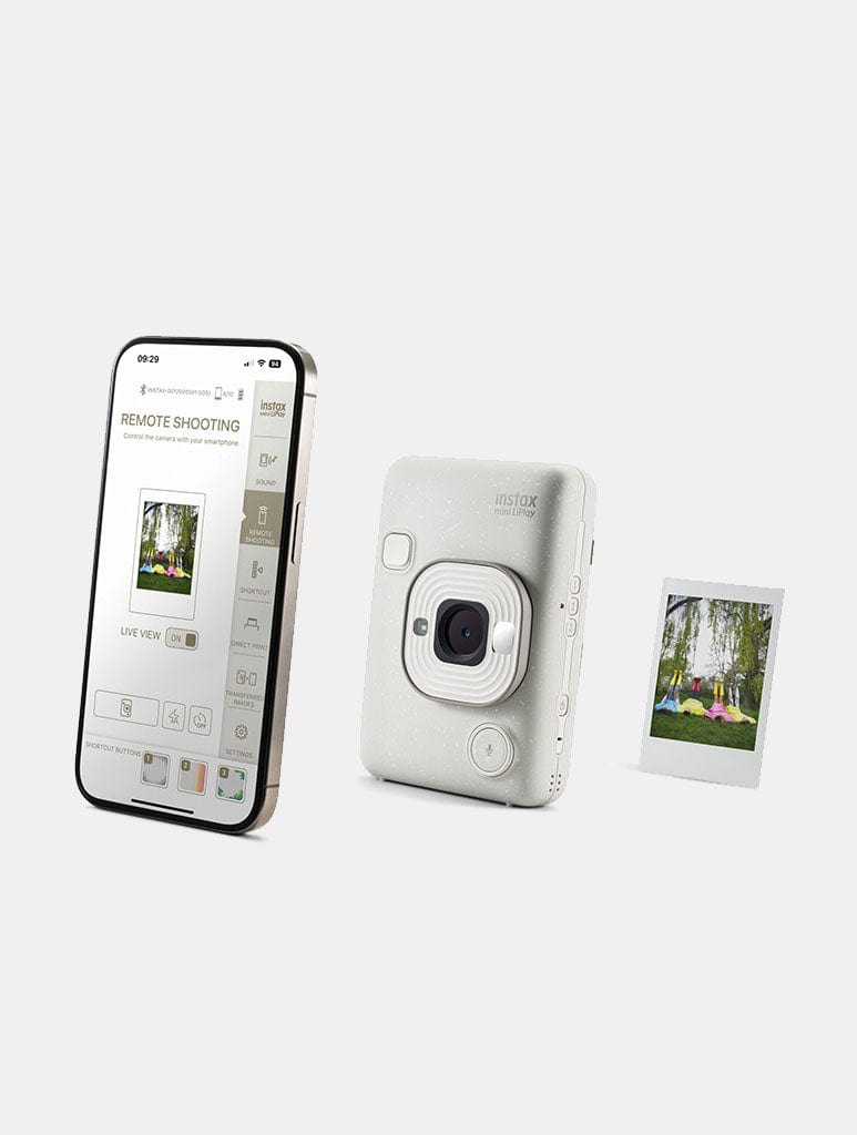 Instax Mini LiPlay in Misty White Tech Instax