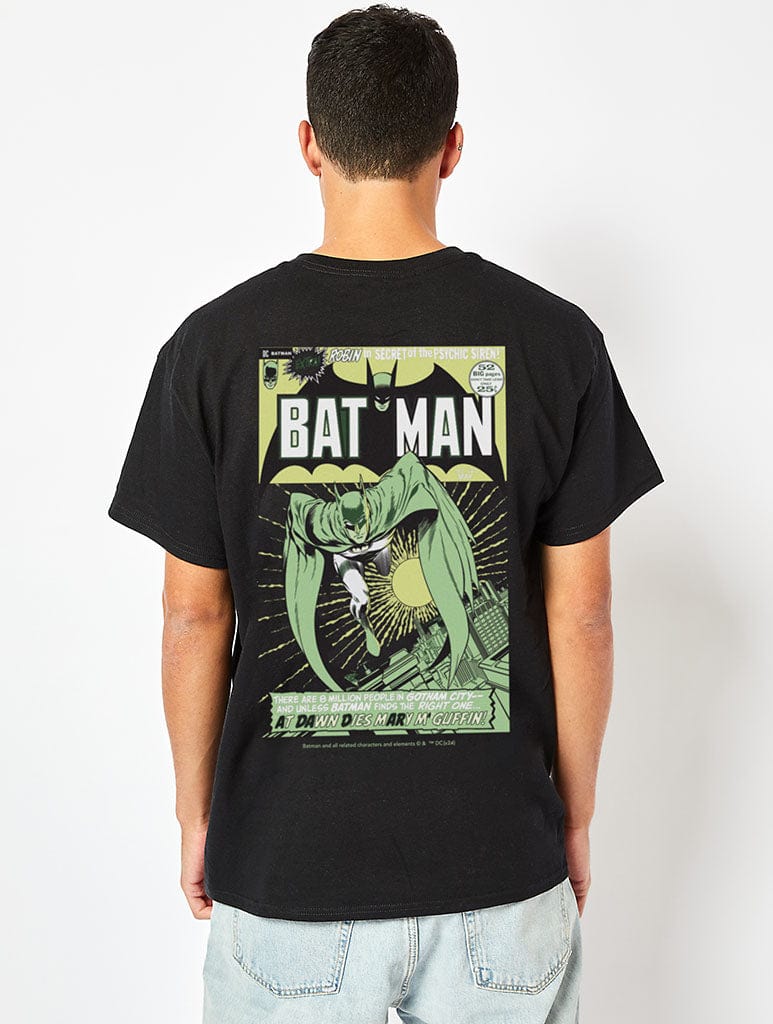 Justice League at Dawn Batman T-Shirt in Black Tops & T-Shirts Skinnydip London