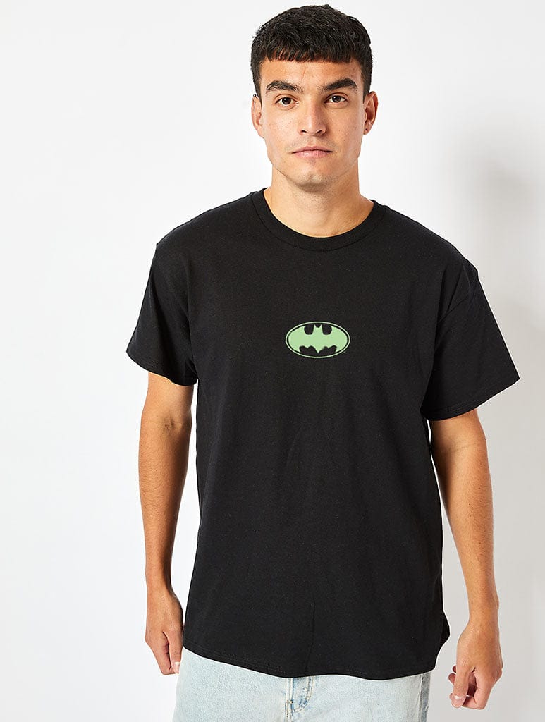 Justice League at Dawn Batman T-Shirt in Black Tops & T-Shirts Skinnydip London