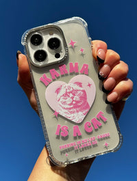 Karma Cat Shock iPhone Case Phone Cases Skinnydip London