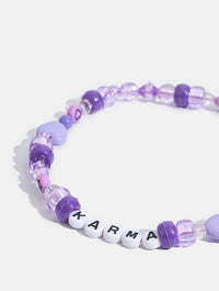 Karma Purple Beaded Phone Strap Phone Grips Skinnydip London