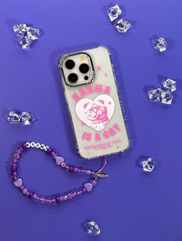 Karma Purple Beaded Phone Strap Phone Grips Skinnydip London