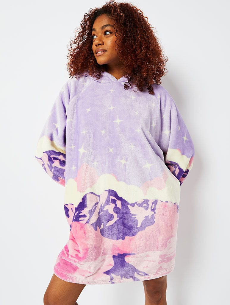 Fleece 2025 hoodie nightwear