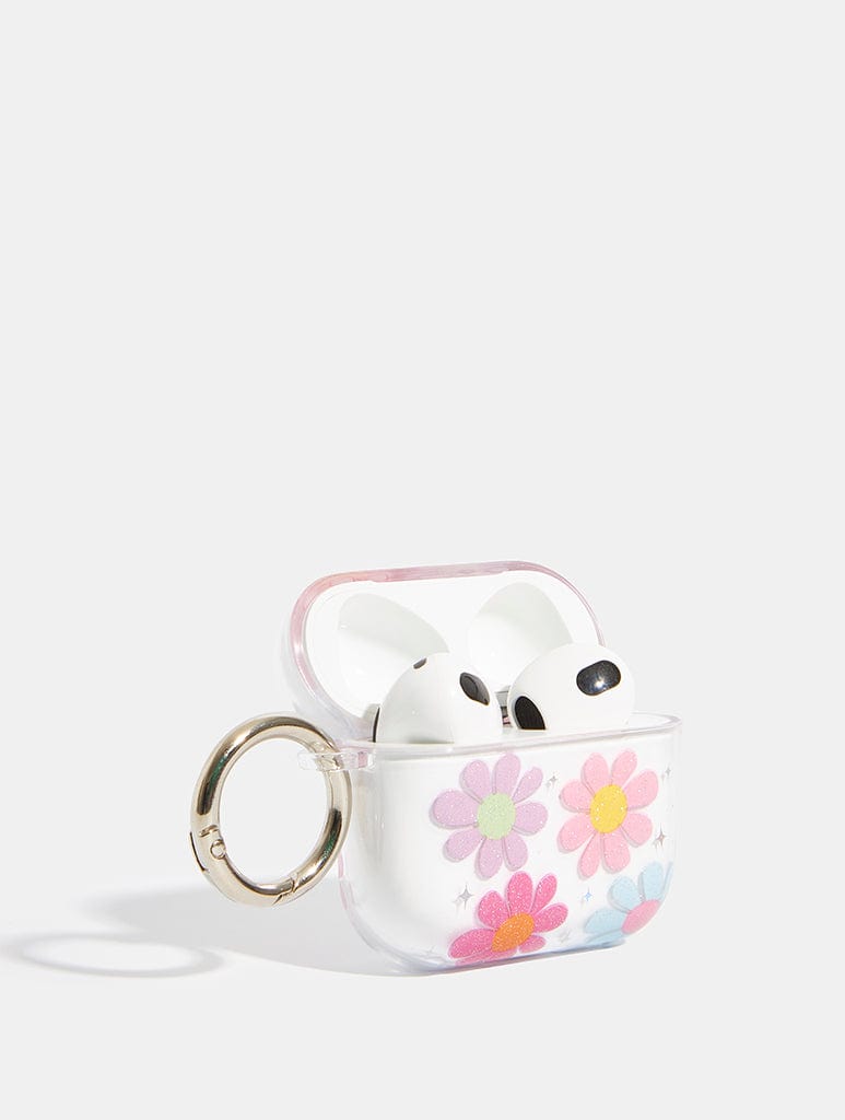 Large Glitter Floral AirPods Case AirPods Cases Skinnydip London