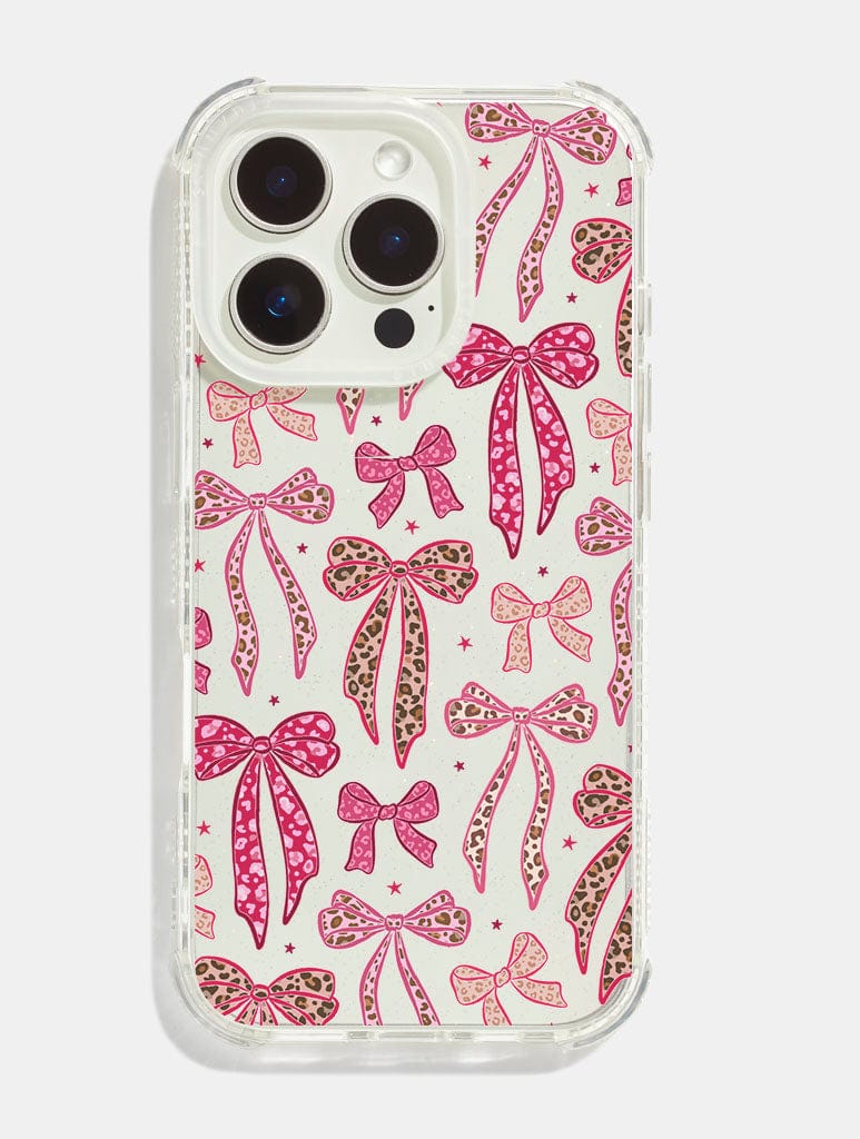 Leopard Bows Shock iPhone Case Phone Cases Skinnydip London