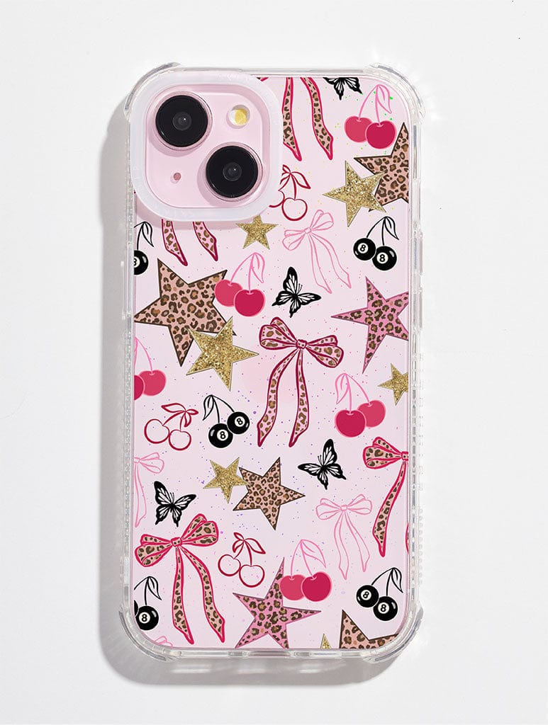 Leopard Cherry Scrapbook Shock iPhone Case Phone Cases Skinnydip London