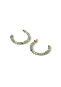 Liars & Lovers Green Glass Bead Hoop Jewellery Liars & Lovers