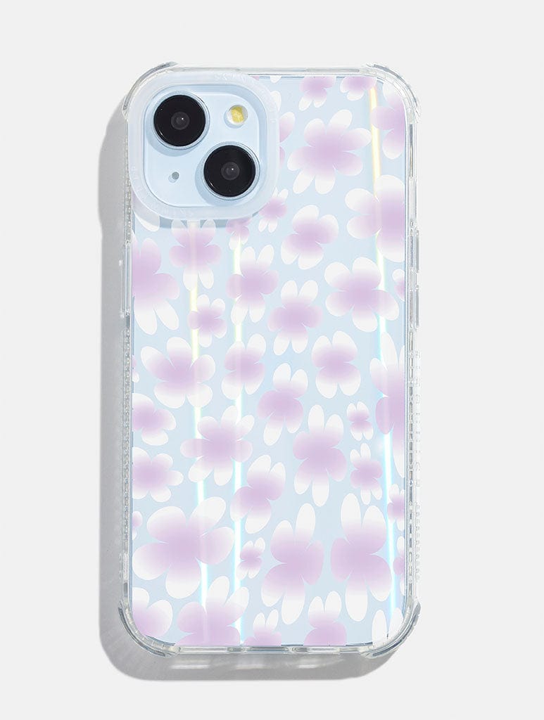 Lilac Blur Warped Flower Shock iPhone Case Phone Cases Skinnydip London