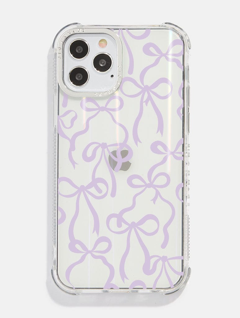 Lilac Bows Holo Iphone Case Understated Iphone Case Skinnydip London 