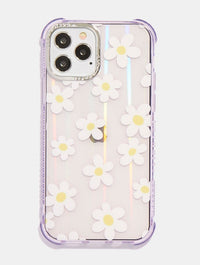 Lilac Daisy Holo Shock iPhone Case Phone Cases Skinnydip London