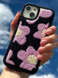 Lilac Flower Tufted iPhone Case Phone Cases Skinnydip London