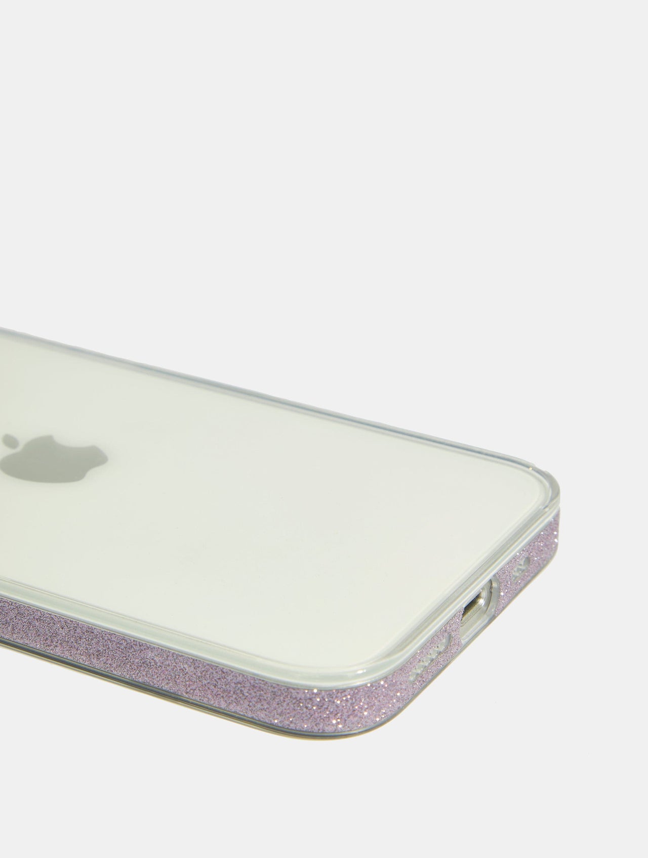 Lilac Glitter Frame iPhone Case Phone Cases Skinnydip London