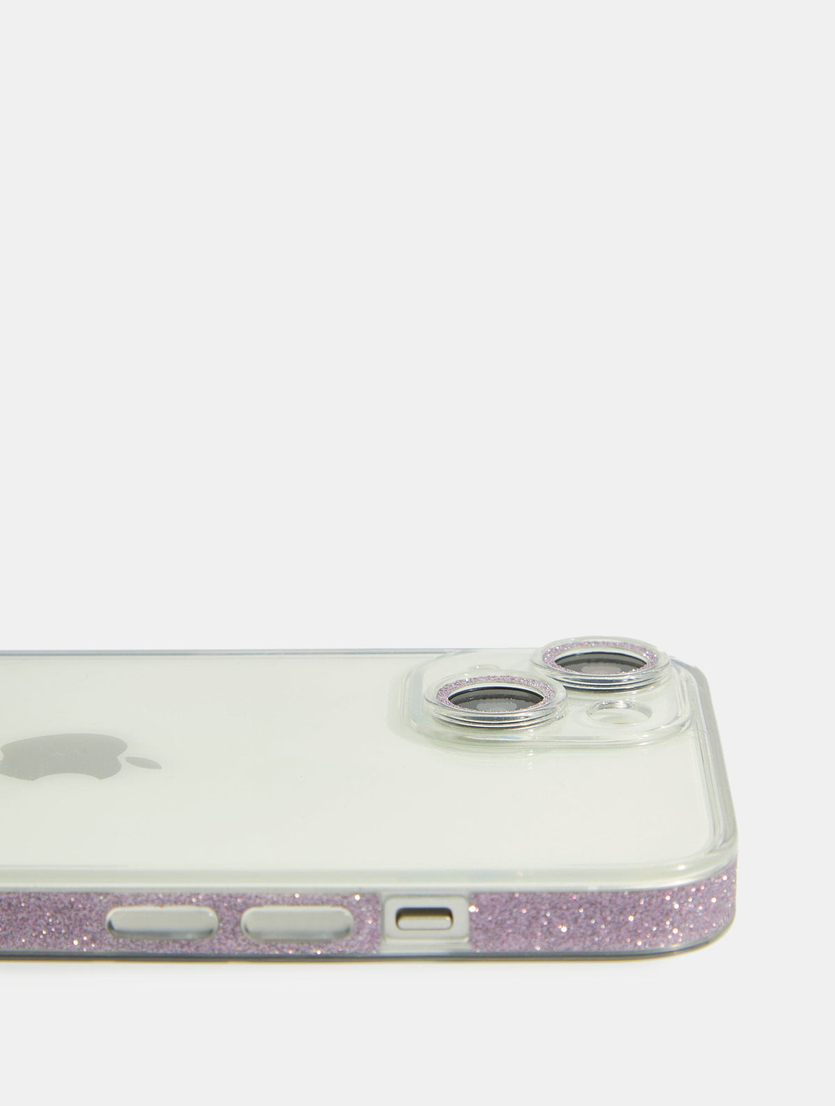 Lilac Glitter Frame iPhone Case Phone Cases Skinnydip London