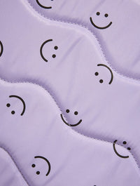 Lilac Happy Face Puffy Laptop Case Laptop Cases Skinnydip London