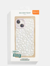 Lilac Holo Daisy Shock iPhone Case Phone Cases Skinnydip London