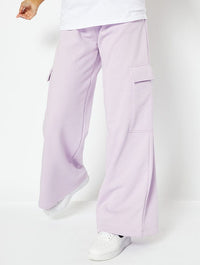 Lilac Sweat Cargo Pants Bottoms Skinnydip London