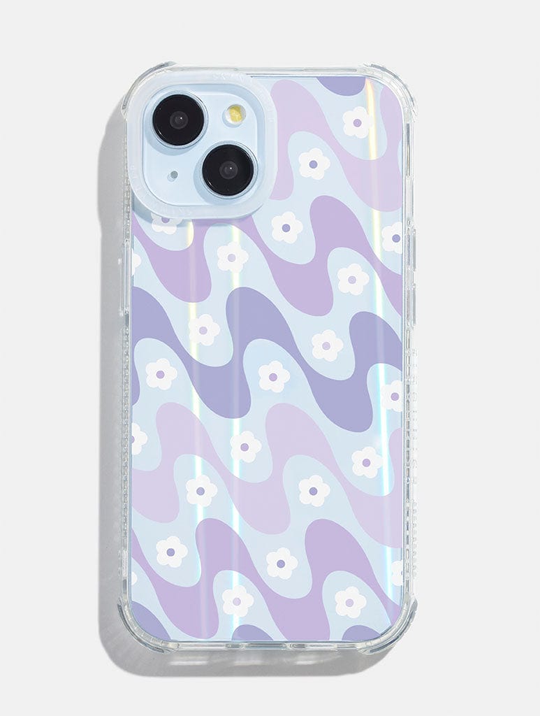 Lilac Wiggle Daisy Shock iPhone Case Phone Cases Skinnydip London