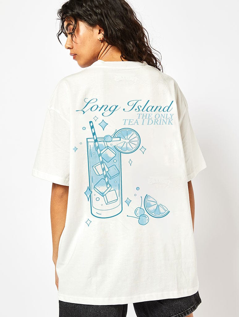 Long Island T-Shirt In Ecru Tops & T-Shirts Skinnydip London