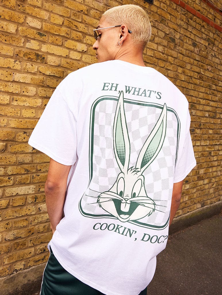 Looney Tunes x Skinnydip What's Cookin' T-Shirt in White Tops & T-Shirts Skinnydip London