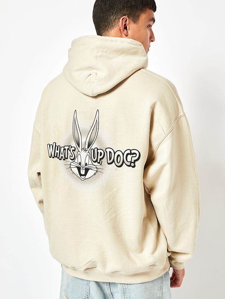 Looney Tunes x Skinnydip What's Up Doc Hoodie in Sand Hoodies & Sweatshirts Skinnydip London