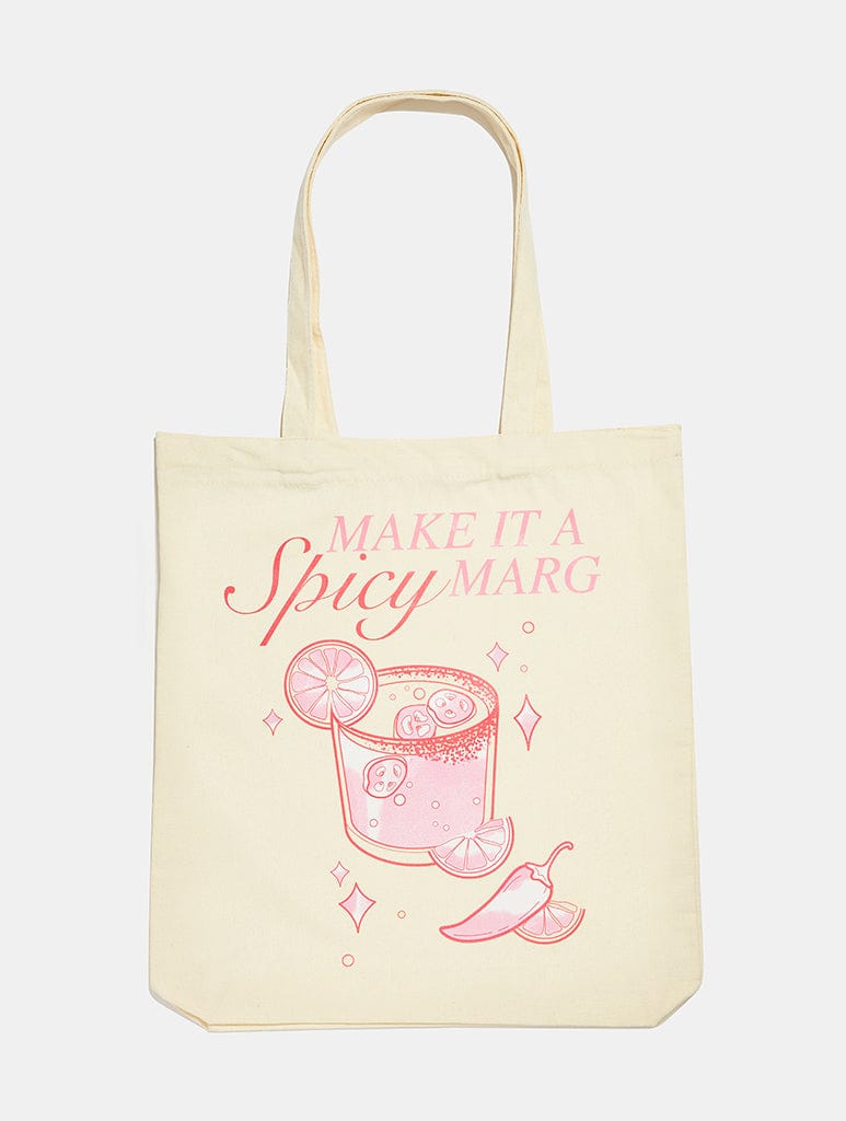 Make It A Spicy Marg Tote Bag Printed Tote Bags Skinnydip London