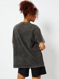 Manifest It Baby Acid Wash Oversized T-Shirt Tops & T-Shirts Skinnydip London