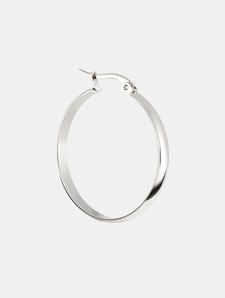 Metal Morphosis Large Band Hoops In Silver Jewellery Metal Morphosis